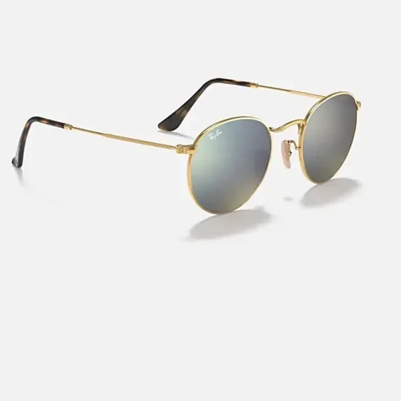Ray-Ban Round Mirrored Sunglasses - Picture 4 of 5